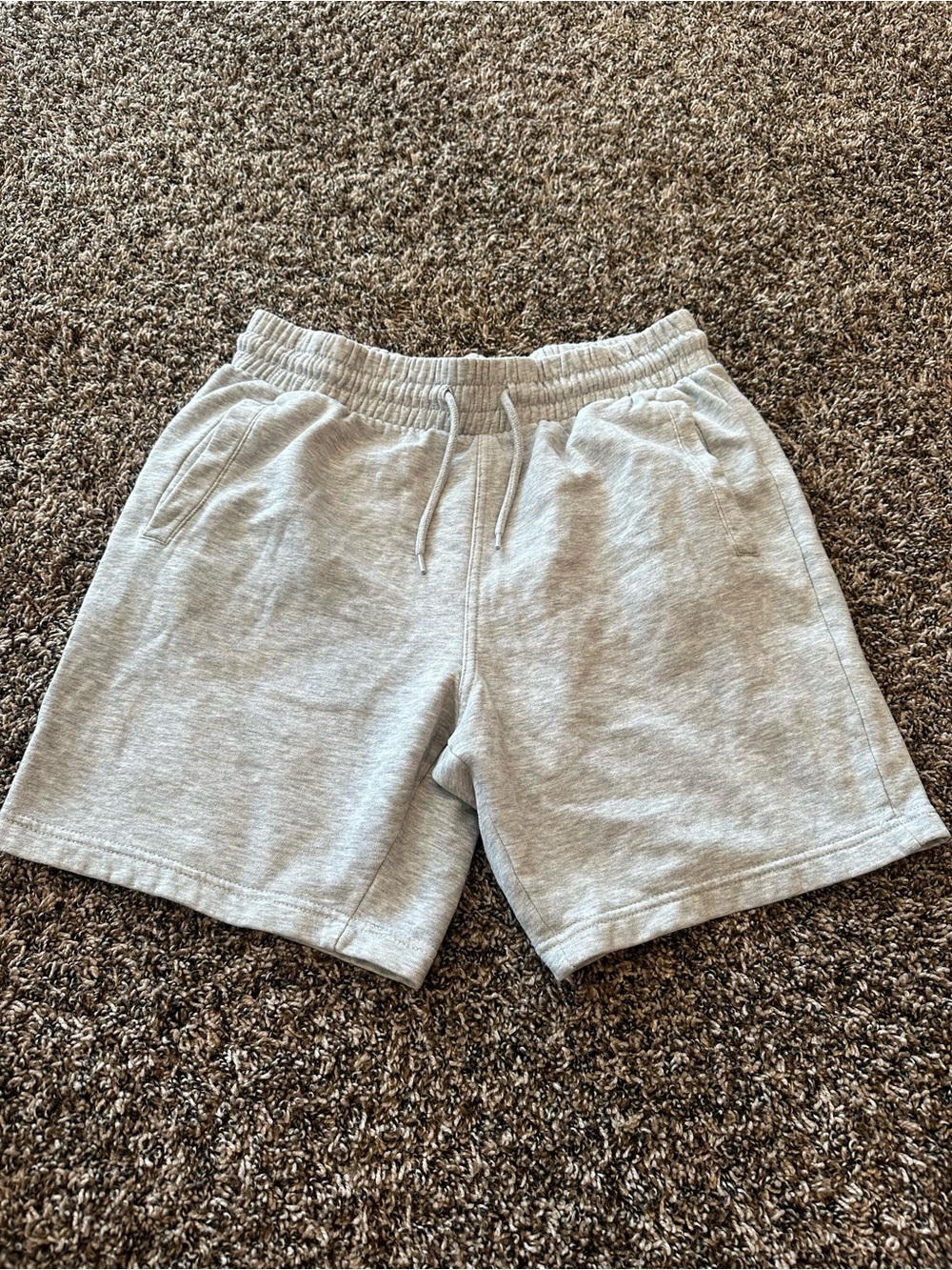 H&M Men's Light Gray Casual Drawstring Shorts